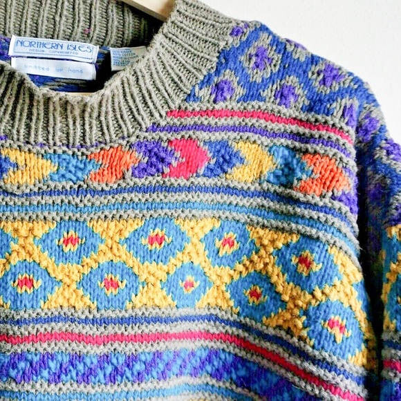 Northern Isles Cable Sweater Women's Size Medium - Picture 2 of 6